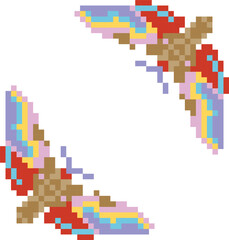 Butterfly Pixel Art Vector image