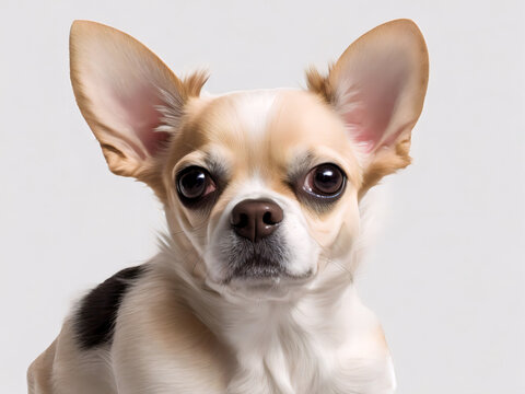 Chihuahua Puppy On White