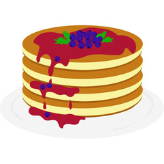 Pancake Illustration