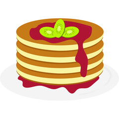 Pancake Illustration