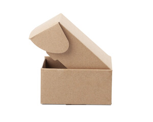 Cardboard box isolated on a transparent background