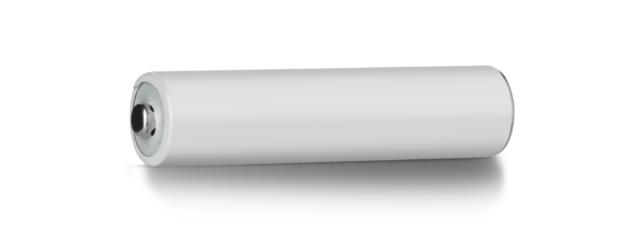 Rechargeable batteries isolated on transparent background