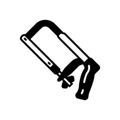 Hacksaw icon in vector. Logotype