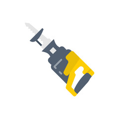 Reciprocating Saw icon in vector. Logotype