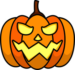 pumpkin halloween decorative element