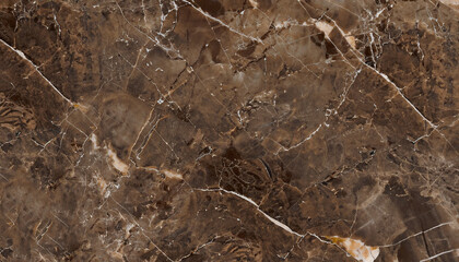 Naklejka na ściany i meble Dark brown marble pattern for background and texture.