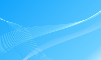 blue light with lines curve wave soft gradient abstract background