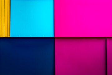 Fototapeta premium Arrière-plan en superpositions de papiers colorés - Générative IA