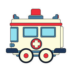 Color vector icon with toys car. Engaging and interactive toys that spark creativity and imagination. Designed for kids. Encourage playtime and ignite the joy of discovery with popular children's toys