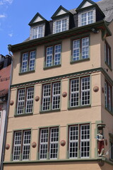 Historisches Bauwerk in der Altstadt von Villingen, einem Stadtteil von Villingen-Schwenningen in Baden-Württemberg
