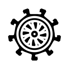 aircraft maintenance aeronautical engineer glyph icon vector. aircraft maintenance aeronautical engineer sign. isolated symbol illustration