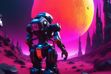 traveller on other planet