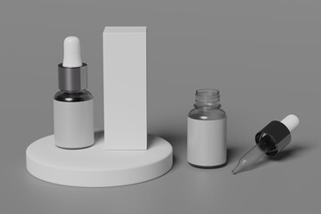 serum bottle mock up