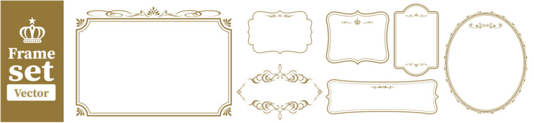 set of frame illustration Vector