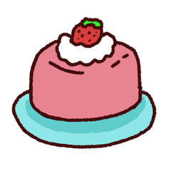 cake with strawberry