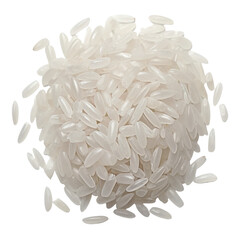 rice isolated on transparent background cutout