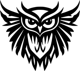 Fototapeta premium Owl | Minimalist and Simple Silhouette - Vector illustration