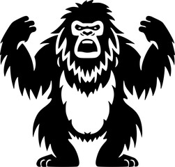 Fototapeta premium Bigfoot - Minimalist and Flat Logo - Vector illustration