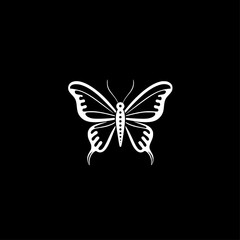 Butterfly | Minimalist and Simple Silhouette - Vector illustration