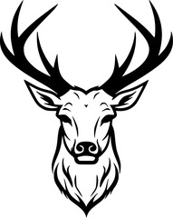 Naklejka premium Dear | Minimalist and Simple Silhouette - Vector illustration