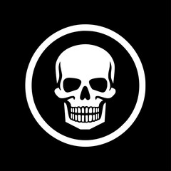 Death - Minimalist and Flat Logo - Vector illustration