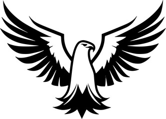 Obraz premium Eagle - Minimalist and Flat Logo - Vector illustration