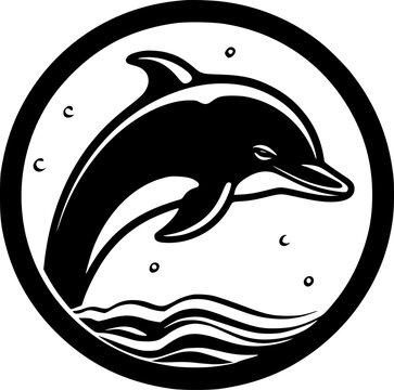recommend clip art: Dolphin - High Quality Vector Logo - Vector illustration ideal for T-shirt graphic