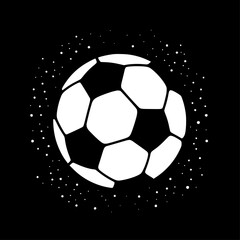 Fototapeta premium Football | Minimalist and Simple Silhouette - Vector illustration