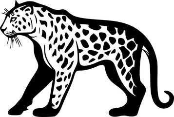 Leopard - Minimalist and Flat Logo - Vector illustration
