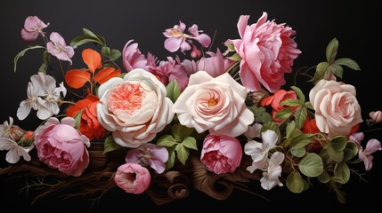 Obraz na płótnie Canvas bouquet of roses