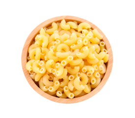 Macaroni in a bowl on transparent png