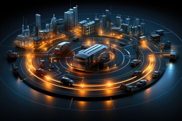 Future hydrogen car emission free and ecofriendly. Renewable transport.  