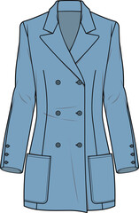 WOMEN AND GIRLS WEAR BLAZER JACKET ILLUSTRATION VECTOR DESIGN © M A A Designs