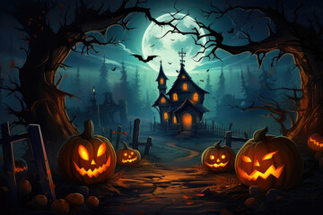 Fototapeta na wymiar Halloween Background Image