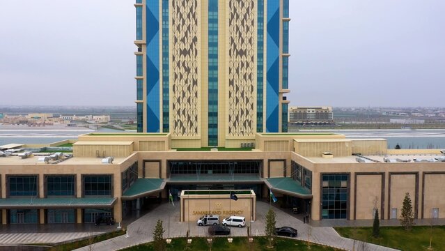 Samarkand, Uzbekistan - May 24, 2021: Samarkand Regency Amir Temur Hotel