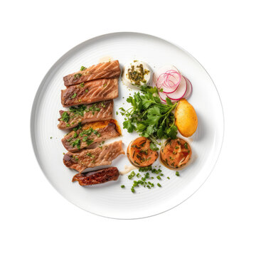 Humita Argentine Cuisine On White Plate On Isolated Transparent Background, Png