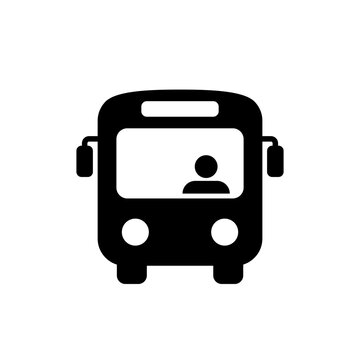 Bus, public transportation icon vector in flat style
