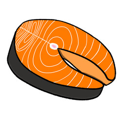 sliced orange salmon