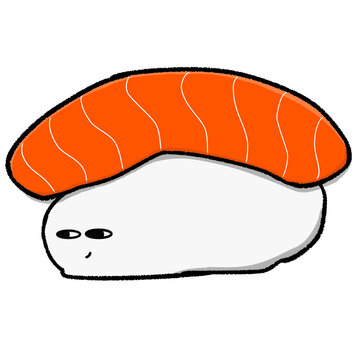 Sushi Saimon making an annoying face.