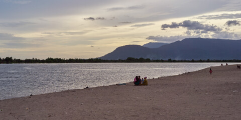 The beach of Kampot, Cambodia
