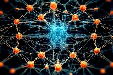 Fototapeta premium Neural Network Visualization