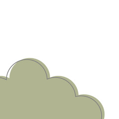 Corner Bubble with Line Element