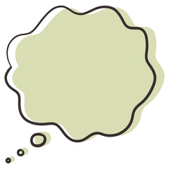 Speech bubble element design for digital media, websites, templates, and more.