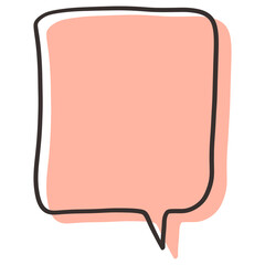 Speech bubble element design for digital media, websites, templates, and more.