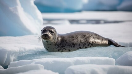 Seal on an iceberg