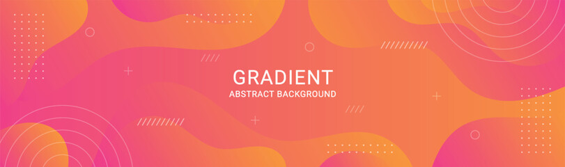 colorful gradient abstract background with geometric shape