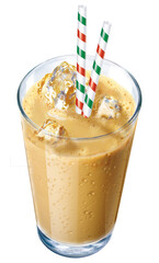 Cappuccino Getränk mit Italien Strohhalme