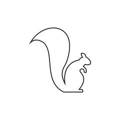 Squirrel icon on a white background