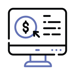 Grab this trendy accounting software icon design in editable style