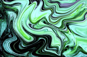 
Abstract turquoise background in the form of flowing mass layers.